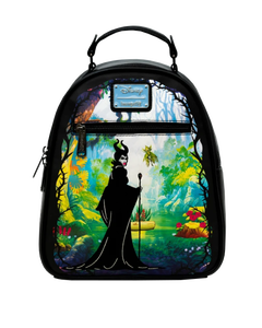 Maleficent - Faerie Garden 11” Faux Leather Mini Backpack LOUNGEFLY