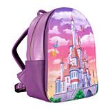 Beauty and the Beast (1991) - Castle Snap Flap 12" Faux Leather Mini Backpack - LoungeFly