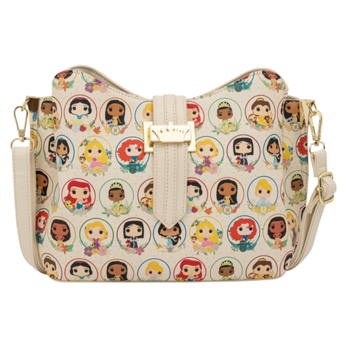 Disney Princess - Princess Circles 8” Faux Leather Crossbody Bag
