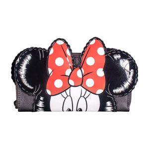 Mickey Mouse - Mickey & Minnie Balloons 8” LOUNGEFLY  Zip-Around Wallet LOUNGEFLY