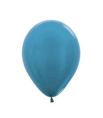 SempertexLatex 12cm Metallic Caribbean Blue Balloon