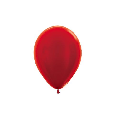 Sempertex Latex 12cm Metallic Red Balloon