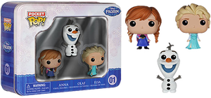 Frozen - Elsa, Anna and Olaf FUNKO Pocket Pop 3-Pack Tin