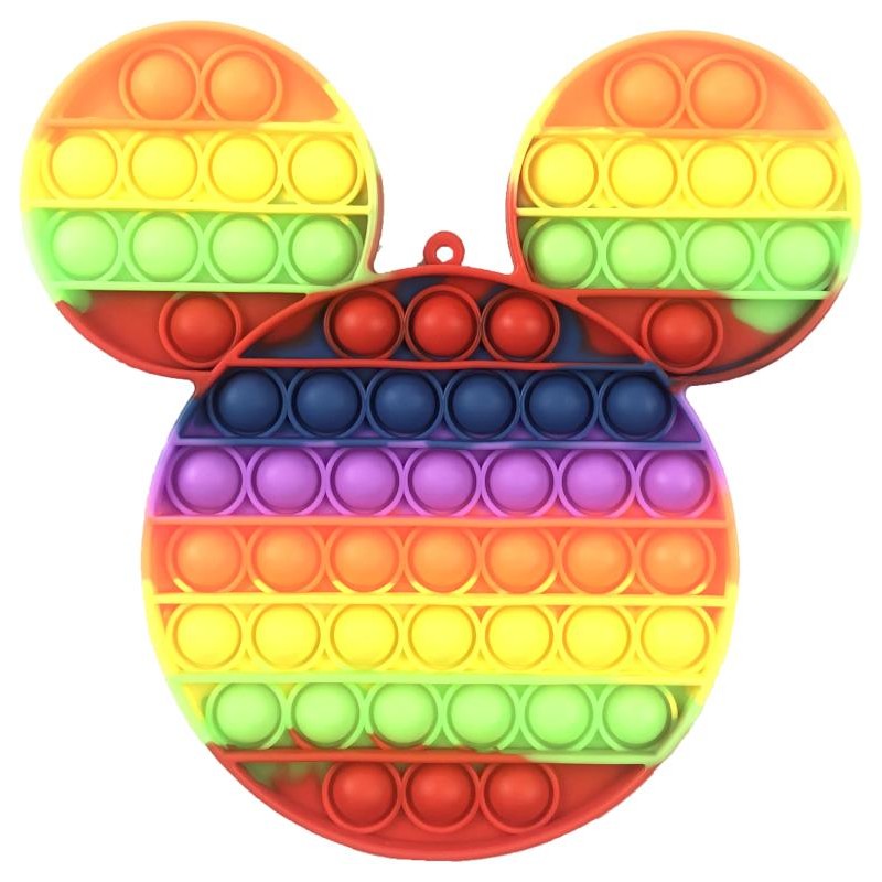 Pop It Fidget Toy Supersized Rainbow Mouse – Funhouse Toys & Collectables