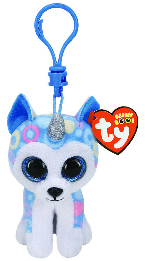 TY Beanie Boos with metal clip Helena Husky