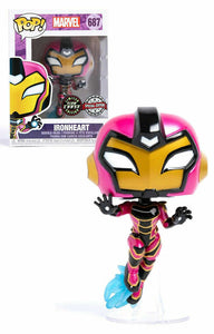 Ironheart (Iron Heart) GLOW CHASE #687 Funko Pop Vinyl! + Protector