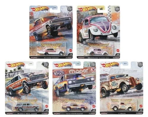 2023 HOT WHEELS PREMIUM CAR CULTURE - DRAG STRIP DEMONS - SET OF 5 **