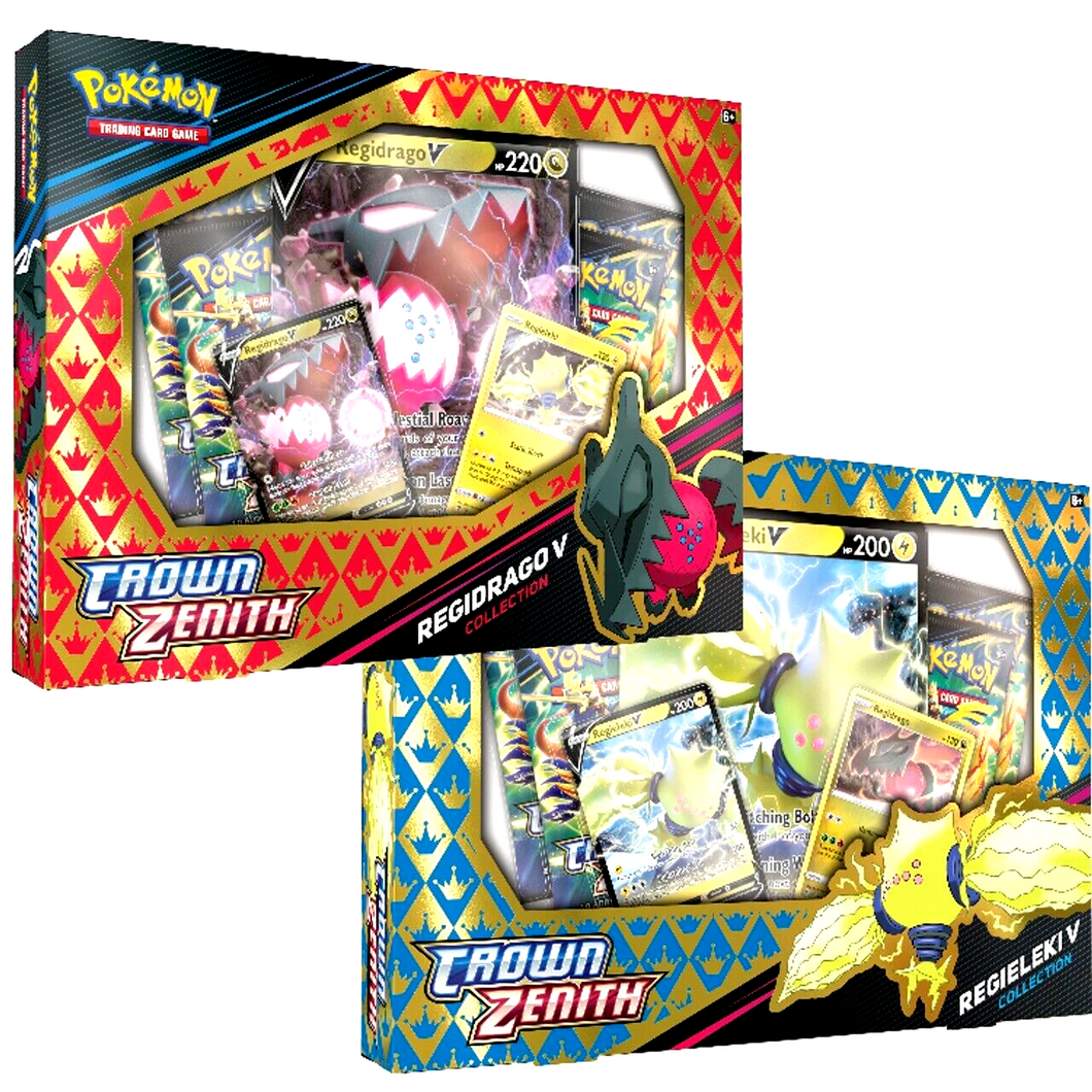 POKÉMON TCG Crown Zenith Regidrago/Regieleki V Box