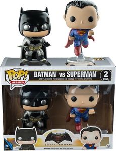 Batman v Superman Dawn of Justice - Metallic US Exclusive Pop Vinyl! 2-Pack