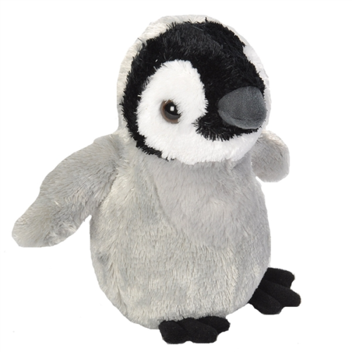 HUG'EMS MINI EMPEROR PENGUIN CHICK PLUSH TOY APPROX 17CM BY WILD REPUBLIC