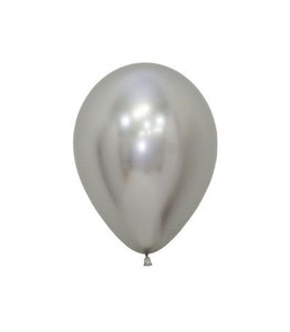 Sempertex Latex 12cm Reflex Silver Balloon