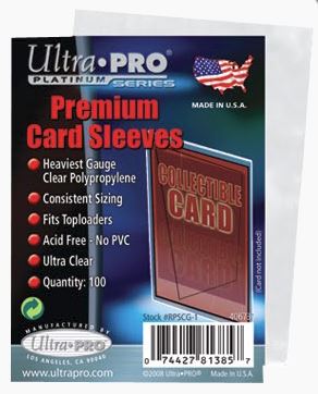 Ultra Pro Poly Bags Platinum Card Sleeves 100 ct