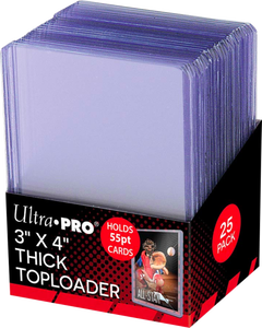 Ultra Pro - 3” x 4” Thick 55pt Card Top Loader (25 Count)