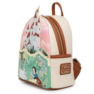 Snow White and the Seven Dwarfs  The Queen’s Castle 10” LOUNGEFLY Faux Leather Mini Backpack