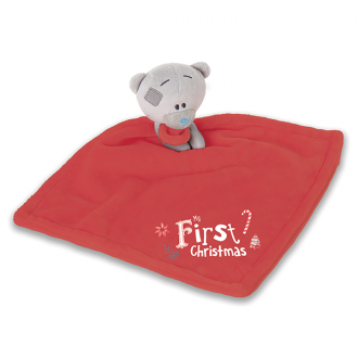 CHRISTMAS: BLANKEY TINY TATTY TEDDY COMFORTER- 1ST CHRISTMAS